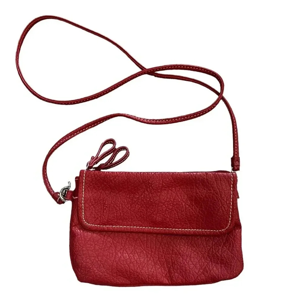 Kelly & Katie Red Leather Crossbody Bag